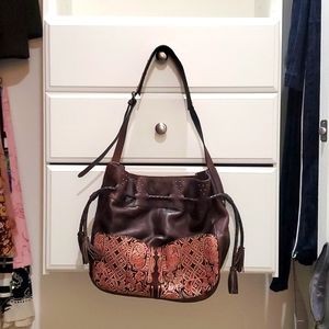 Lucky Brand Leather Purse with Tassels